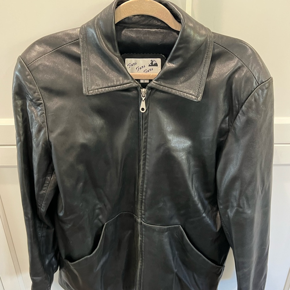 Genuine leather jacket size L